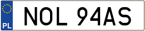 Trailer License Plate